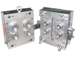 4 cavities preform mold